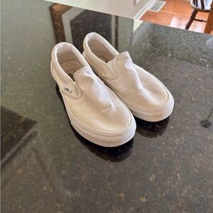 Sold~Vans Women’s White Slip-On Shoes